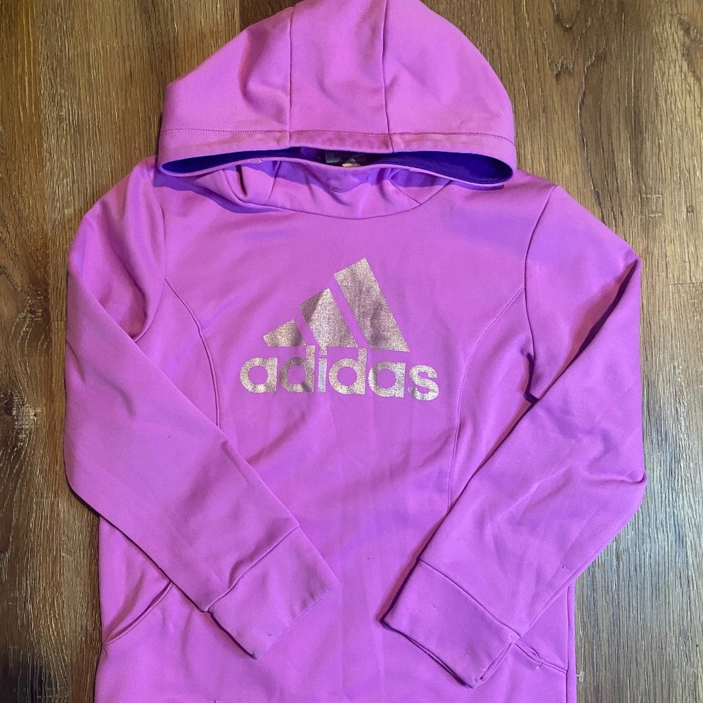 adidas Kids Melange Fleece Hooded Pullover